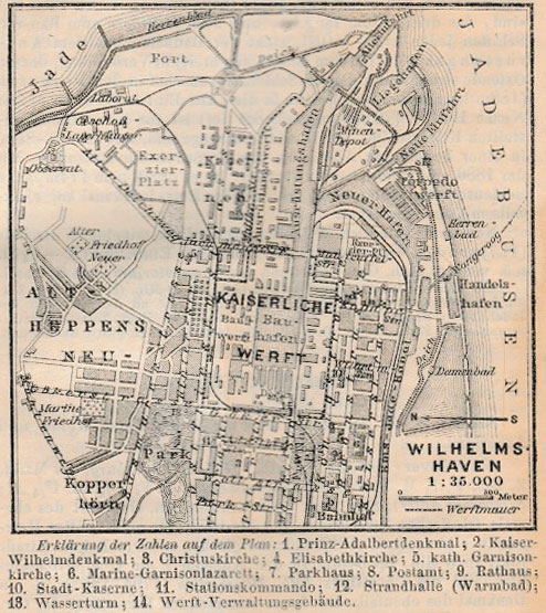 Baedeker Karte WHV S 71